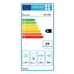 TR60WS Dunstabzugshaube 2x Fettfilter Edelstahl 60 Cm 340 M³/h -Küchenzubehör Verkaufsgeschäft 10011485 energy label