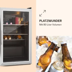 Beersafe XXL Kühlschrank 80 Liter 3 Böden Panoramaglastür Edelstahl -Küchenzubehör Verkaufsgeschäft 10027673 de 0004 logo