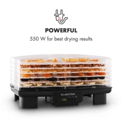 Bananarama Dörrautomat Schwarz 550W Trockner Dehydrator 6 Etagen 12 Bananarama Dörrautomat Schwarz 550W Trockner Dehydrator 6 Etagen -Küchenzubehör Verkaufsgeschäft 10027831 yy 0004 logo Klarstein Bananarama Doerrautomat schwarz reedit