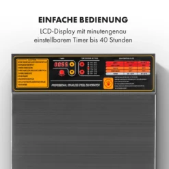 Fruit Jerky Steel 10 Dörrautomat 10 Etagen 1000 W Fläche: 1,5 M² Timer 10 Fruit Jerky Steel 10 Dörrautomat 10 Etagen 1000 W Fläche: 1,5 M² Timer -Küchenzubehör Verkaufsgeschäft 10028437 de 0003 logo