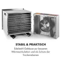 Fruit Jerky Steel 10 Dörrautomat 10 Etagen 1000 W Fläche: 1,5 M² Timer 14 Fruit Jerky Steel 10 Dörrautomat 10 Etagen 1000 W Fläche: 1,5 M² Timer -Küchenzubehör Verkaufsgeschäft 10028437 de 0007 logo