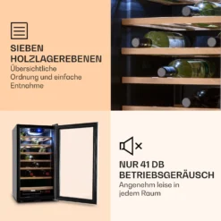 Vinamour 26 Uno Weinkühlschrank 26 Flaschen 88 Liter Edelstahl LED -Küchenzubehör Verkaufsgeschäft 10028491 de 0005 logo