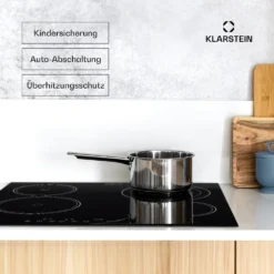 Virtuosa Keramikkochfeld Einbauherd 6500W 59x52cm 4 Zonen Glaskeramik -Küchenzubehör Verkaufsgeschäft 10029239 de 0006 usp