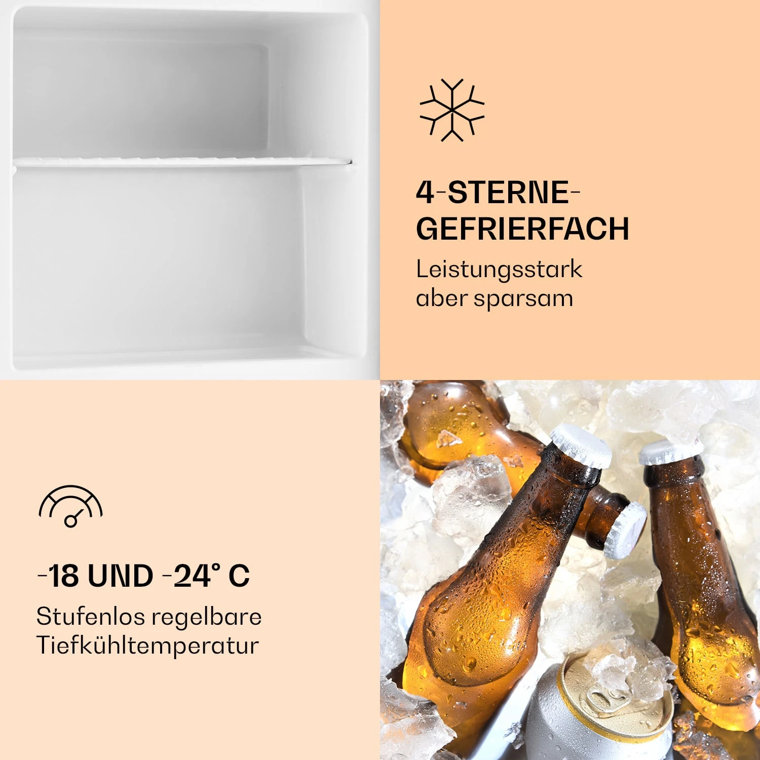 Garfield Gefrierschrank Gefrierwürfel 35 L 65 W 2 Etagen Edelstahl 4 Garfield Gefrierschrank Gefrierwürfel 35 L 65 W 2 Etagen Edelstahl – Bild 4