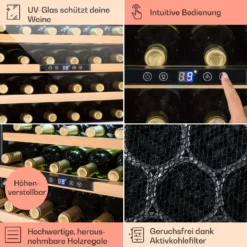 Vinsider 24 Built-In Uno Einbau-Weinkühlschrank 24 Flaschen 57 Liter -Küchenzubehör Verkaufsgeschäft 10029819 DE 0005 usp