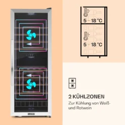 Vinamour 54 Duo Weinkühlschrank 2 Zonen 148 Ltr 54 Fl Touch-Display -Küchenzubehör Verkaufsgeschäft 10030714 de 0003 logo