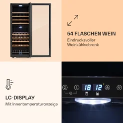 Vinamour 54 Duo Weinkühlschrank 2 Zonen 148 Ltr 54 Fl Touch-Display -Küchenzubehör Verkaufsgeschäft 10030714 de 0004 logo