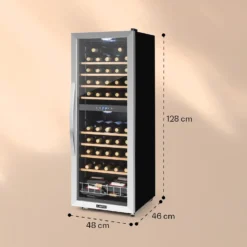 Vinamour 54 Duo Weinkühlschrank 2 Zonen 148 Ltr 54 Fl Touch-Display -Küchenzubehör Verkaufsgeschäft 10030714 yy 0007 logo