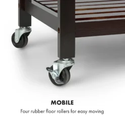 Vermont Servierwagen Küchenwagen 5 Etagen Holz Edelstahl Mobil -Küchenzubehör Verkaufsgeschäft 10030776 uk 0007 logo