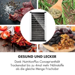 Fruit Jerky 14 Dörrautomat 1000W 30 Bis 70 °C 14 Etagen LC-Display -Küchenzubehör Verkaufsgeschäft 10031317 de 0005 logo
