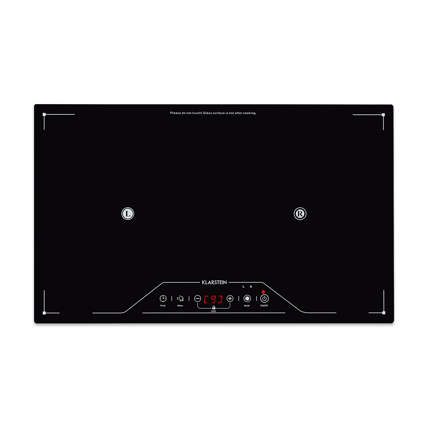 Deejay Freizonen-Induktionskochfeld 3500 W Glaskeramik Touch Schwarz 1 Deejay Freizonen-Induktionskochfeld 3500 W Glaskeramik Touch Schwarz