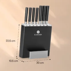 Kitano 8tlg. Messer-Set Mit Block 7 Messer Stahl Edler Holzblock -Küchenzubehör Verkaufsgeschäft 10031653 yy 0007 logo
