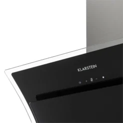 Sabia Dunstabzugshaube Sicherheitsglas Kopffrei 60cm Wandanbau Schwarz -Küchenzubehör Verkaufsgeschäft 10031680 yy 0005 detail Klarstein Sabia Dunstabzugshaube schwarz