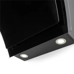 Sabia Dunstabzugshaube Sicherheitsglas Kopffrei 60cm Wandanbau Schwarz -Küchenzubehör Verkaufsgeschäft 10031680 yy 0006 detail Klarstein Sabia Dunstabzugshaube schwarz