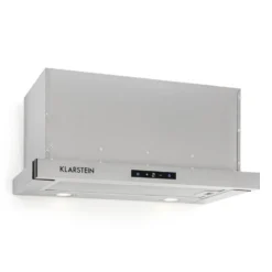 Vinea Unterbau-Dunstabzugshaube Flachschirmhaube 60cm Silber