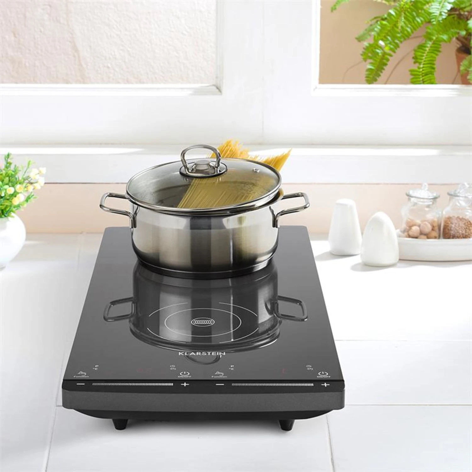 VariCook Slim Induktionskochfeld 2 Kochplatten 2900W 60-240 °C Schwarz 2 VariCook Slim Induktionskochfeld 2 Kochplatten 2900W 60-240 °C Schwarz – Bild 2