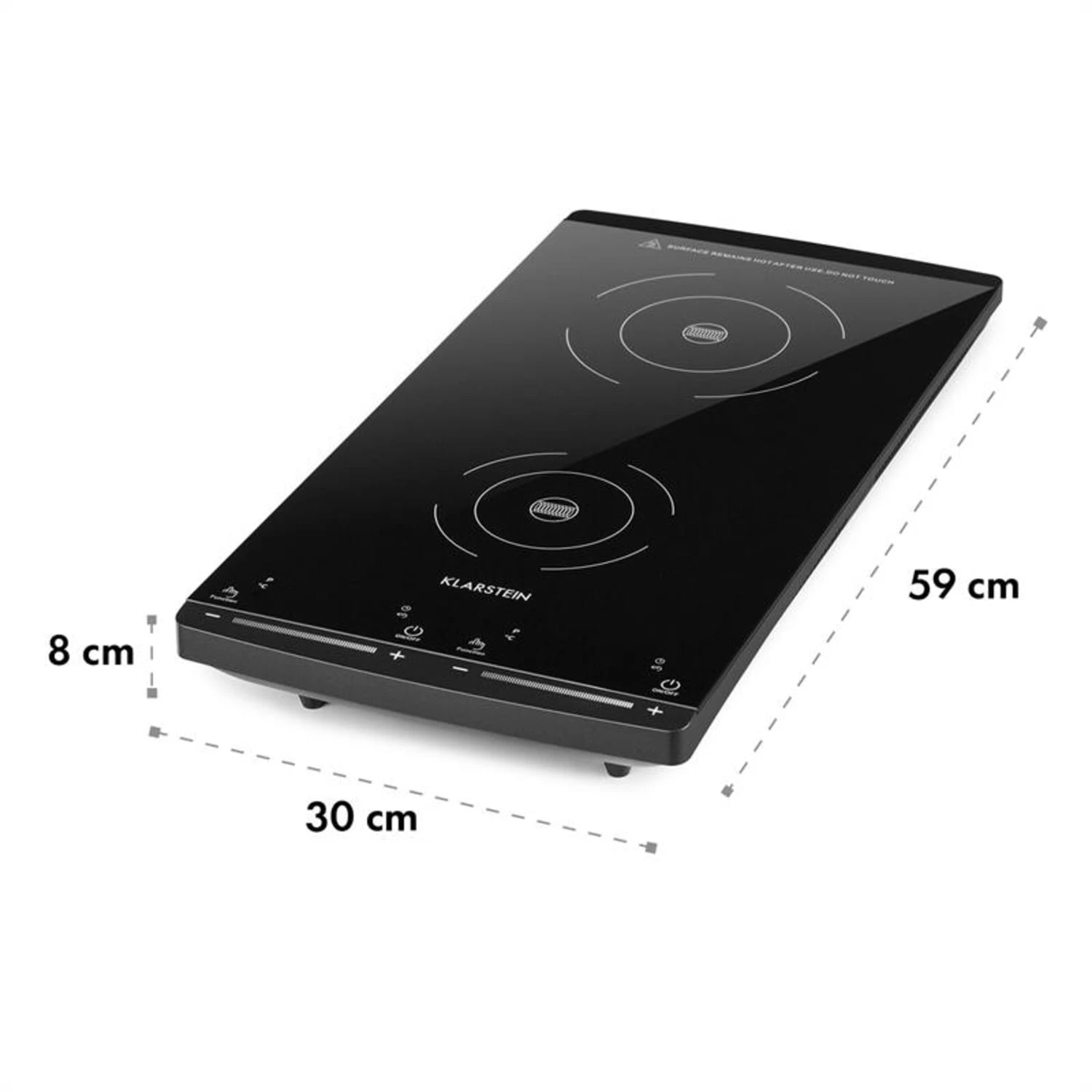 VariCook Slim Induktionskochfeld 2 Kochplatten 2900W 60-240 °C Schwarz 6 VariCook Slim Induktionskochfeld 2 Kochplatten 2900W 60-240 °C Schwarz – Bild 6