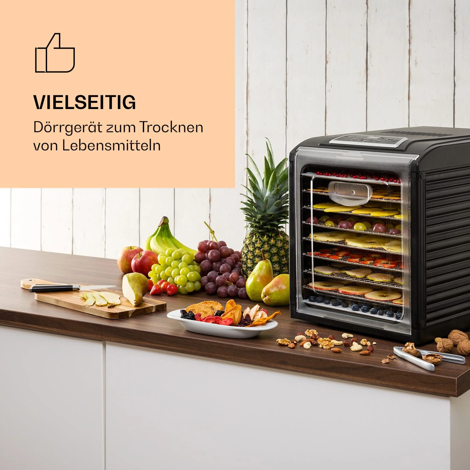 Fruit Jerky Plus 9 Dörrautomat Timer 9 Ablagen 600-700 W 35-70 °C 2 Fruit Jerky Plus 9 Dörrautomat Timer 9 Ablagen 600-700 W 35-70 °C – Bild 2