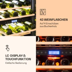 Vinovilla 43 Built-In Duo Weinkühlschrank 2 Zonen 129l 43 Fl Glastür 12 Vinovilla 43 Built-In Duo Weinkühlschrank 2 Zonen 129l 43 Fl Glastür -Küchenzubehör Verkaufsgeschäft 10032031 de 0005 logo