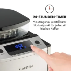 Aromatica X Kaffeemaschine Mahlwerk Glaskanne Aroma+ Edelstahl -Küchenzubehör Verkaufsgeschäft 10032102 de 0006 logo