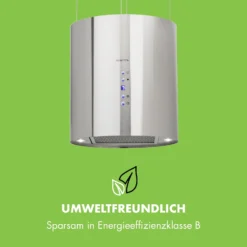 Barett Inselabzugshaube Ø35cm Umluft 558 M³/h LED Aktivkohlefilter -Küchenzubehör Verkaufsgeschäft 10032301 de 0006 logo