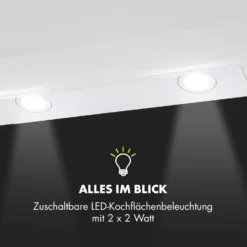 Annabelle 60 Dunstabzugshaube Glas 595 M³/h Touch-Armatur Weiß -Küchenzubehör Verkaufsgeschäft 10032684 de 0006 logo