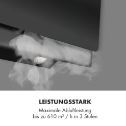 Aurica 90 Dunstabzugshaube, 90 Cm, Wandanbau, 165 W, Schwarz -Küchenzubehör Verkaufsgeschäft 10032766 de 0003 logo