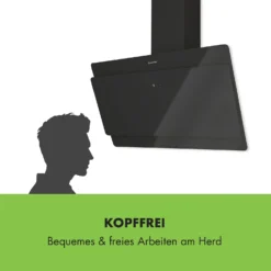 Aurica 90 Dunstabzugshaube, 90 Cm, Wandanbau, 165 W, Schwarz -Küchenzubehör Verkaufsgeschäft 10032766 de 0004 logo