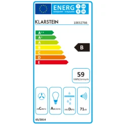 Aurica 90 Dunstabzugshaube, 90 Cm, Wandanbau, 165 W, Schwarz -Küchenzubehör Verkaufsgeschäft 10032766 energy label