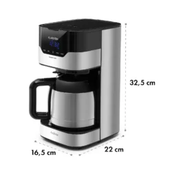 Kaffeemaschine Arabica 800W EasyTouch Control Silber/schwarz -Küchenzubehör Verkaufsgeschäft 10032772 yy 0007 logo