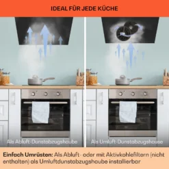 Paolo Dunstabzugshaube Einbau 52,5 Cm EEK: A 593 M³/h LED Touch -Küchenzubehör Verkaufsgeschäft 10032841 de 0007 usp