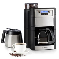Aromatica II Duo Kaffeemaschine, Integriertes Mahlwerk, 1,25 L Silber