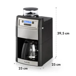 Aromatica II Duo Kaffeemaschine, Integriertes Mahlwerk, 1,25 L Silber -Küchenzubehör Verkaufsgeschäft 10032865 yy 0011 logo Klarstein Aromatica II Duo Kaffeemaschine schwarz
