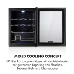 Beersafe XL Onyx Kühlschrank 60 Liter 4 Böden Panoramaglastür -Küchenzubehör Verkaufsgeschäft 10032871 de 0004 logo