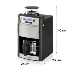 Aromatica II Kaffeemaschine, Mahlwerk, 1,25 L, Silber -Küchenzubehör Verkaufsgeschäft 10032872 yy 0011 logo Klarstein Aromatica II Kaffeemaschine silber