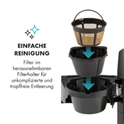 Aromatica II Set Kaffeemaschine, Mahlwerk, 1,25 L, Schwarz 17 Aromatica II Set Kaffeemaschine, Mahlwerk, 1,25 L, Schwarz -Küchenzubehör Verkaufsgeschäft 10032874 de 0007 logo
