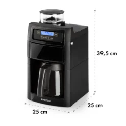 Aromatica II Thermo Kaffeemaschine, Mahlwerk, 1,25 L, Schwarz 21 Aromatica II Thermo Kaffeemaschine, Mahlwerk, 1,25 L, Schwarz -Küchenzubehör Verkaufsgeschäft 10032876 yy 0011 logo Klarstein Aromatica II Thermo Kaffeemaschine schwarz reedit