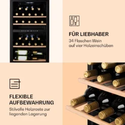 Barossa 34 Duo Weinkühlschrank 34 Fl 80 Ltr 2 Zonen Touch-Steuerung -Küchenzubehör Verkaufsgeschäft 10032920 de 0005 logo