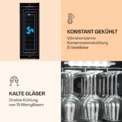 Bellevin 62 Weinkühlschrank 56 Flaschen 5-20°C EEC G -Küchenzubehör Verkaufsgeschäft 10032923 de 0005 logo