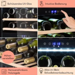 Barossa 40 Duo Weinkühlschrank 2 Zonen 41 Flaschen Glastür Touch LED 11 Barossa 40 Duo Weinkühlschrank 2 Zonen 41 Flaschen Glastür Touch LED -Küchenzubehör Verkaufsgeschäft 10032924 de 0005 usp
