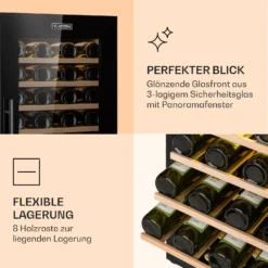 Barossa 77 Duo Weinkühlschrank 2 Zonen 191 L 77 Fl. Touch LED Schwarz -Küchenzubehör Verkaufsgeschäft 10032963 de 0004 logo