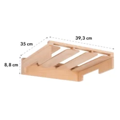 Barossa 77D Weinglas-Regal Zubehör Regalboden Für Weingläser Echtholz -Küchenzubehör Verkaufsgeschäft 10032964 yy 0005 logo Klarstein Barossa 77D Weinglas Regal