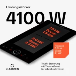 Delicatessa Slim Domino Induktionskochfeld 3500W Timer Schwarz -Küchenzubehör Verkaufsgeschäft 10033015 de 0003 usp