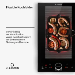 Delicatessa Slim Domino Induktionskochfeld 3500W Timer Schwarz -Küchenzubehör Verkaufsgeschäft 10033015 de 0004 usp