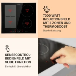 Delicatessa 60 Hybrid Einbaukochfeld Induktion 4 Zonen 7000W Glas -Küchenzubehör Verkaufsgeschäft 10033022 de 0003 logo