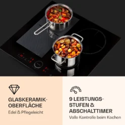 Delicatessa 60 Hybrid Einbaukochfeld Induktion 4 Zonen 7000W Glas -Küchenzubehör Verkaufsgeschäft 10033022 de 0005 logo