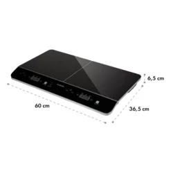 VariCook Neo Induktions-Doppelkochfeld 3500W SenseControl Glaskeramik -Küchenzubehör Verkaufsgeschäft 10033036 yy 0009 logo Klarstein VariCook Neo Induktions Doppelkochfeld