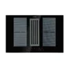 Full House Down Air System Induktionsherd + Dunstabzugshaube Schwarz