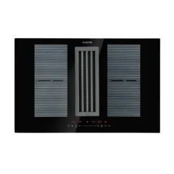Full House Down Air System Induktionsherd + Dunstabzugshaube Schwarz
