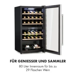 Vinamour 29 Duo Weinkühlschrank 2 Zonen 80L/29 Flaschen 5-22°C Touch -Küchenzubehör Verkaufsgeschäft 10033083 de 0003 logo